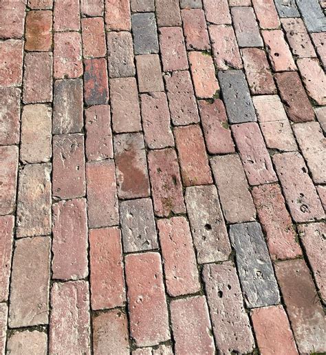 reclaimed brick pavers.